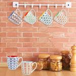 Frcctre 6 Pack Ceramic Coffee Mugs Set, 17 Ounce Large Porcelain Coffee Cups Tea Cups Drinking Cups for Coffees, Tea, Cocoa, Cappuccino, Dishwasher Safe