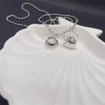 Coffee Cup Teapot Pendant Necklace Antiqued Silver Vintage Charm 3D Teacup Coffee Mug Small Long Sweater Chain Necklace for Women Men Coffee Lovers Birthday Christmas Party Holiday Fashion Jewelry Gifts (Silver)