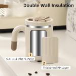 HOORMED 16oz Insulated Coffee Mugs - Office Friendly