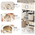 HOORMED 16oz Insulated Coffee Mugs - Office Friendly