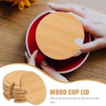 Bamboo Mug Lid Set for Airtight Sealing