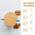 Bamboo Mug Lid Set for Airtight Sealing