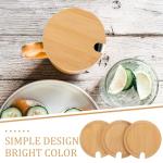 Bamboo Mug Lid Set for Airtight Sealing