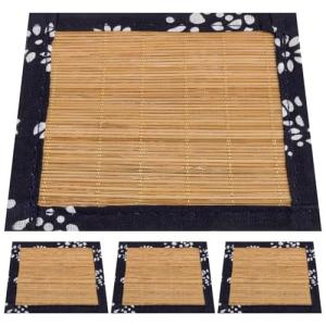 Bamboo Woven Coasters - Eco-Friendly Tea Cup Mats