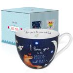 I Love You Coffee Mug - 20 oz Bone China