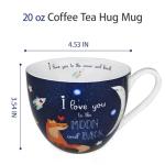 I Love You Coffee Mug - 20 oz Bone China
