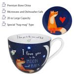 I Love You Coffee Mug - 20 oz Bone China