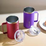 Insulated 25oz Stainless Steel Coffee Mug, Purple
