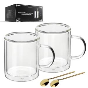 Double Wall Insulated Coffee Mugs - 2 Pack
