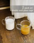 Double Wall Insulated Coffee Mugs - 2 Pack