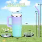 Zukro 24 oz Insulated Tumbler with Handle