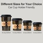 Cormomu Travel Coffee and Tea Mug, 16.5 oz
