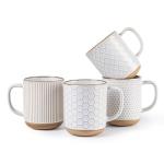GBHOME Set of 4 Large Stoneware Coffee Mugs