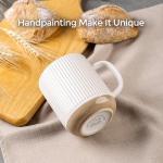 GBHOME Set of 4 Large Stoneware Coffee Mugs