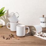 GBHOME Set of 4 Large Stoneware Coffee Mugs