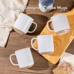 GBHOME Set of 4 Large Stoneware Coffee Mugs