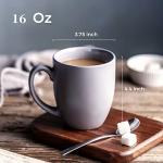 AmorArc Set of 6 Matte Grey Coffee Mugs