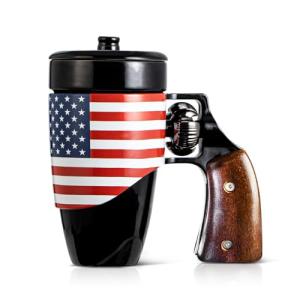 Funny Gun Coffee Mug for Men, 16 oz