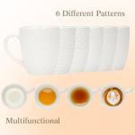 Off White Ceramic Coffee Mug Set of 6