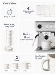 Stackable 6 oz Cappuccino Cups with Saucers