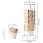 Colorful Stackable Coffee Mug Set of 6