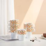 Colorful Stackable Coffee Mug Set of 6