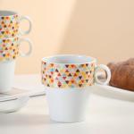 Colorful Stackable Coffee Mug Set of 6