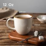 AmorArc 12oz Ceramic Coffee Mugs Set of 6