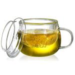 Tosnail Glass Tea Cup Set with Infuser, 2 Pack