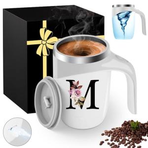 Personalized Magnetic Stir Coffee Mug for Couples