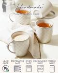 Set of 4 Microwave Safe Ceramic Coffee Mugs