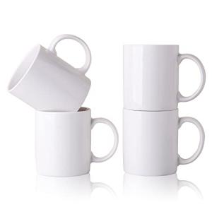 Off White 12 OZ Ceramic Coffee Mugs Set