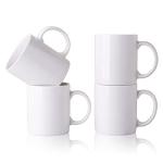Off White 12 OZ Ceramic Coffee Mugs Set