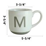 Personalized 15oz Matte Sandstone Letter Mug