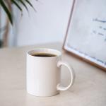 Off White 12 OZ Ceramic Coffee Mugs Set