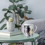 Marble Ceramic Coffee Mug and Tea Cup, 14 OZ