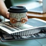 Spill-Proof Travel Coffee Mug with Lid