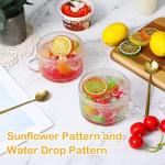 Vintage Coffee Mugs Set with Bamboo Lids