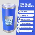 20 oz Insulated Stainless Steel Travel Mug - Dark Blue