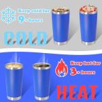 20 oz Insulated Stainless Steel Travel Mug - Dark Blue