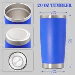 20 oz Insulated Stainless Steel Travel Mug - Dark Blue