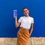 20 oz Insulated Stainless Steel Travel Mug - Dark Blue