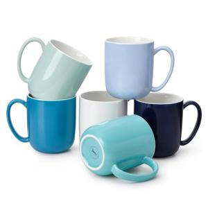 Sweese Set of 6 Large Porcelain Coffee Mugs