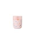 Terrazzo Blush Ceramic Travel Mug with Sleeve