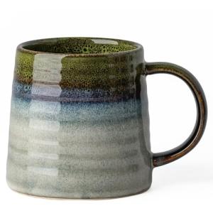 Large Light Green Ceramic Coffee Mug, 16oz