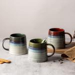 Large Light Green Ceramic Coffee Mug, 16oz