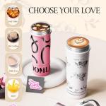Floral White 20 oz Spill Proof Tea Tumbler