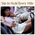 Floral White 20 oz Spill Proof Tea Tumbler