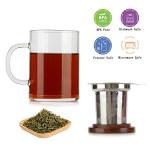 Extra Large Glass Tea Cup with Infuser