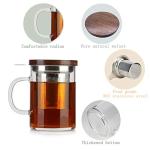 Extra Large Glass Tea Cup with Infuser